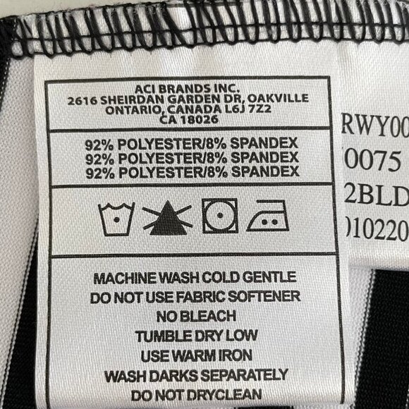 Fairways Slvless Mandarin Collar V Neck Striped DeLux Dri Golf Top Blk+Wht Sz S - Picture 9 of 10